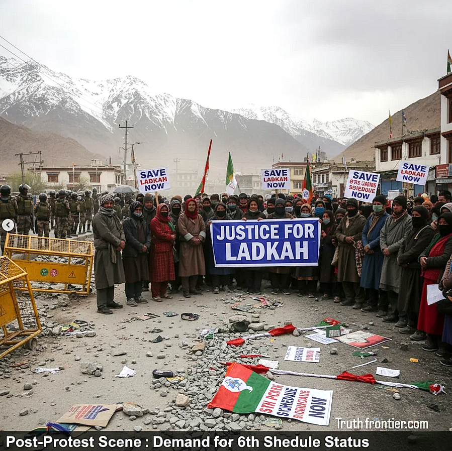“LADAKH STALEMATE: Protesters Walk Out Over Firing Inquiry